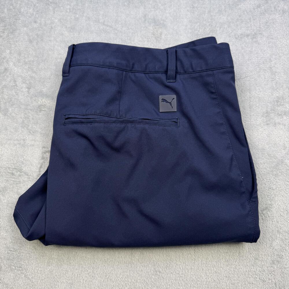 Puma Golf Pants Mens 38x31 Navy Blue Jogger Cuffed Performance Stretch Athletic